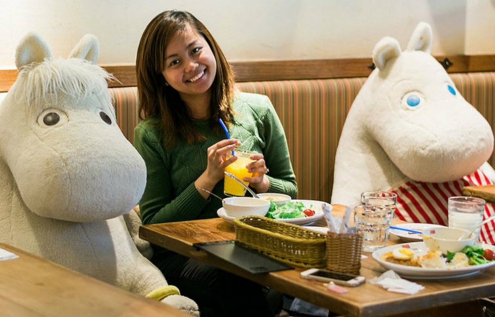 At the 'Anti-loneliness' Moomin Bakery & Café