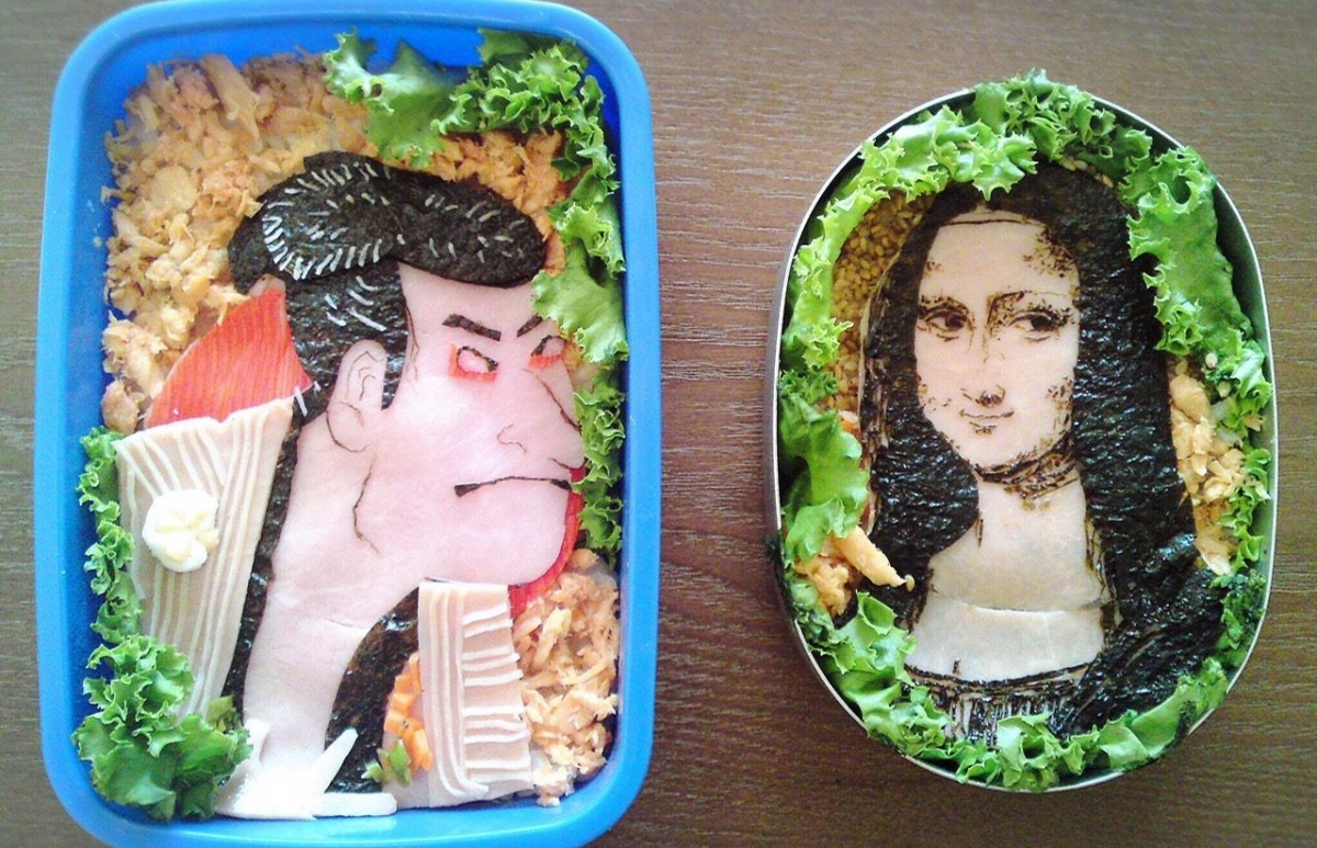 Ukiyo-e & Mona Lisa Bento: Edible Study Guides