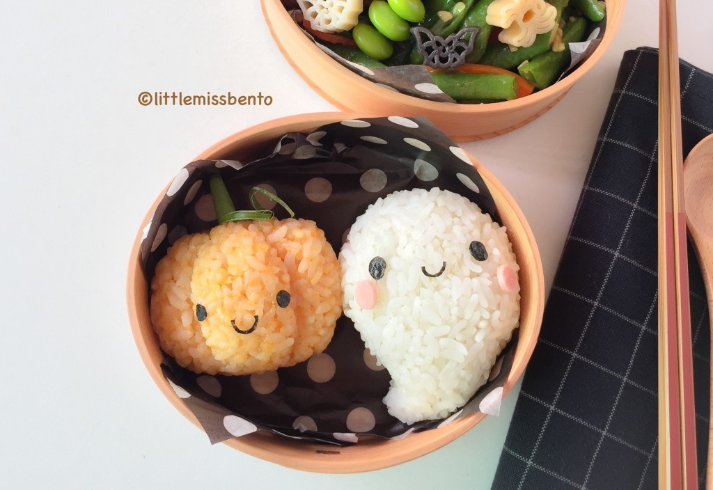 10. Boo & Jack-O'-Lantern Bento