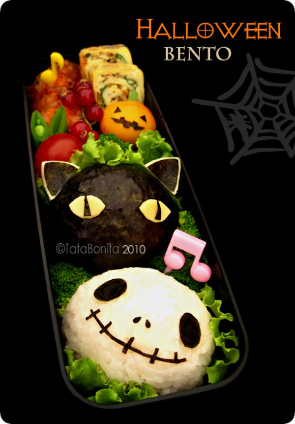 7. Jack Skellington & Kuroneko Bento