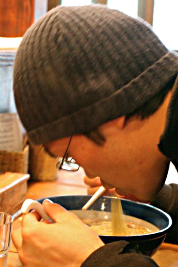 1. Slurping Food