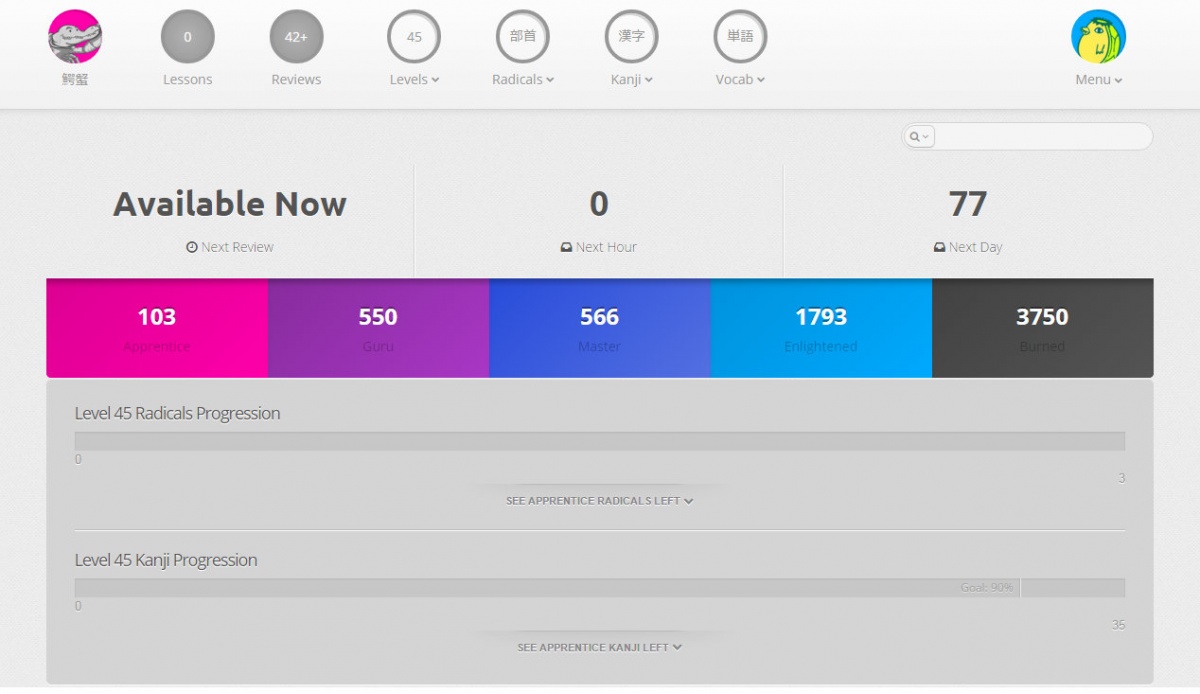 4. Progress Dashboard