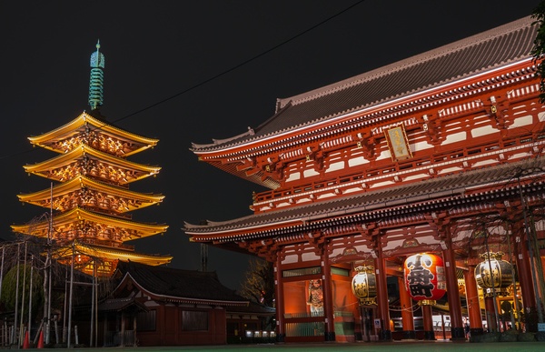 4. Have Dinner Overlooking Senso-ji Temple