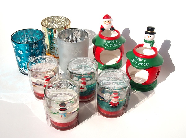 1. Christmas Candles & Candle Holders