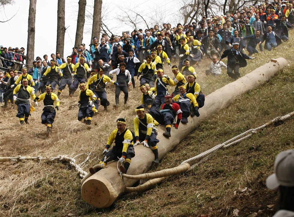 9. Onbashira Festival (Apr 2-4 & 8-10, May 3-5 & 14-16, Nagano)