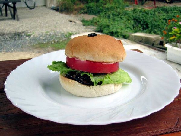 2. Mimasaka Black Soy Bean Burger (Mimasaka City)