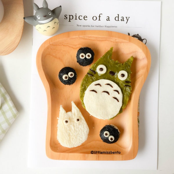 4. Totoro Bread Foodart