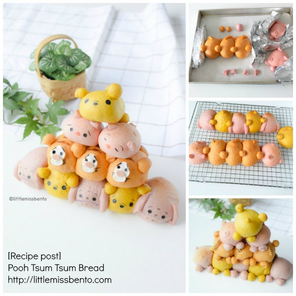 1. Winnie the Pooh Tsum Tsum Bread Recipe