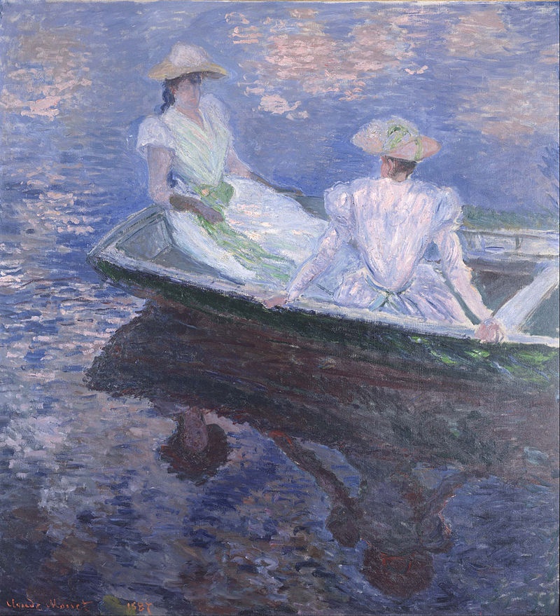 4. ภาพเด็ด Young Girls in the Rowing Boat ของ Claude Monet