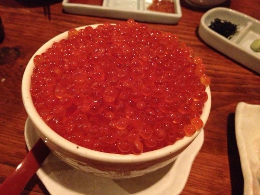 17. Drown yourself in red caviar at Hachikyou
