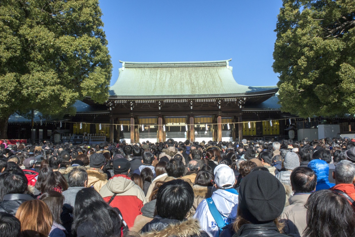 1. ศาลเจ้า Meiji—3,160,000 คน