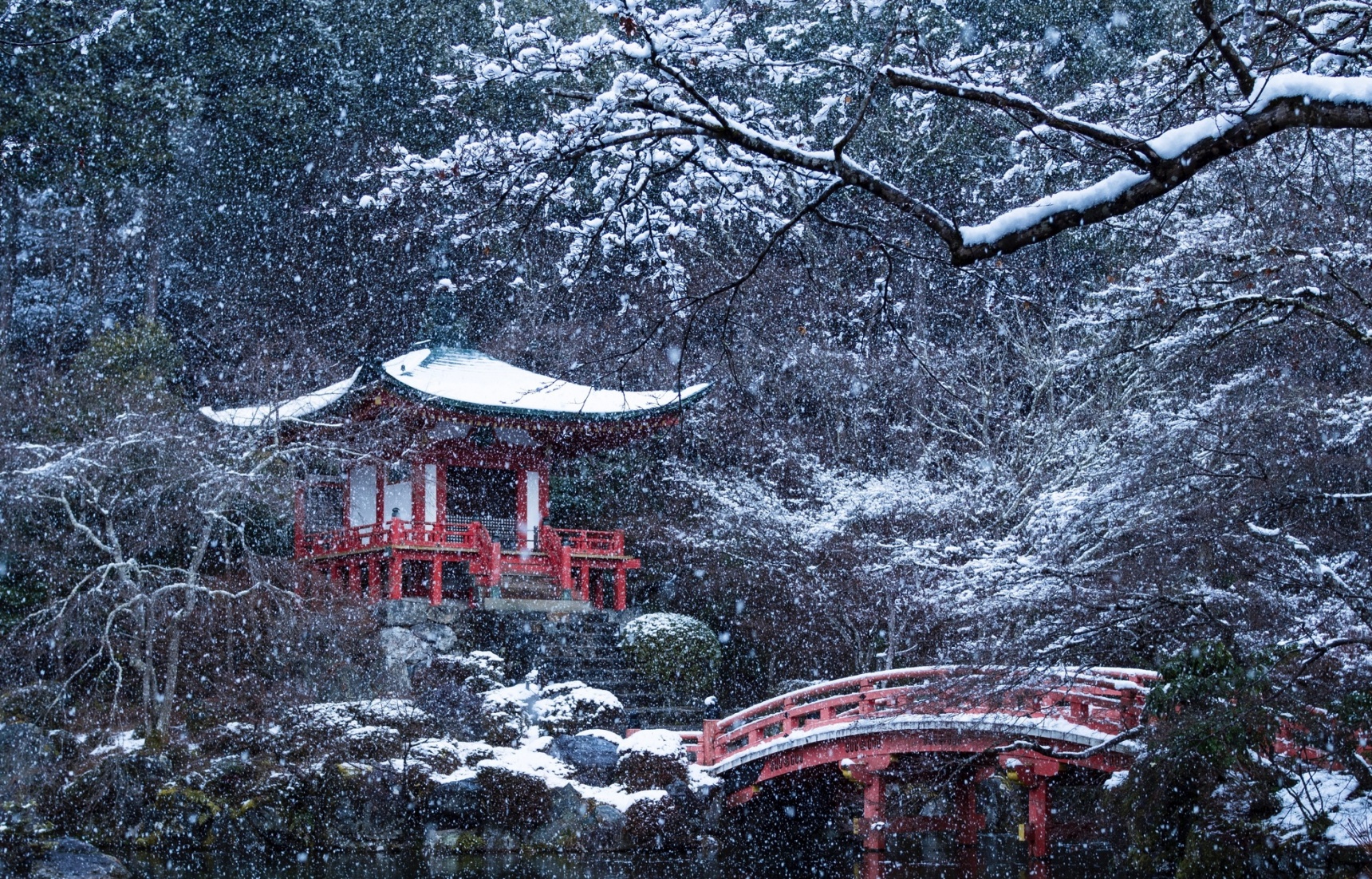 The Snowscape of Daigo Temple