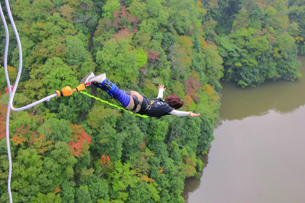 日本最高—在龍神大吊橋上高空彈跳（茨城縣）
