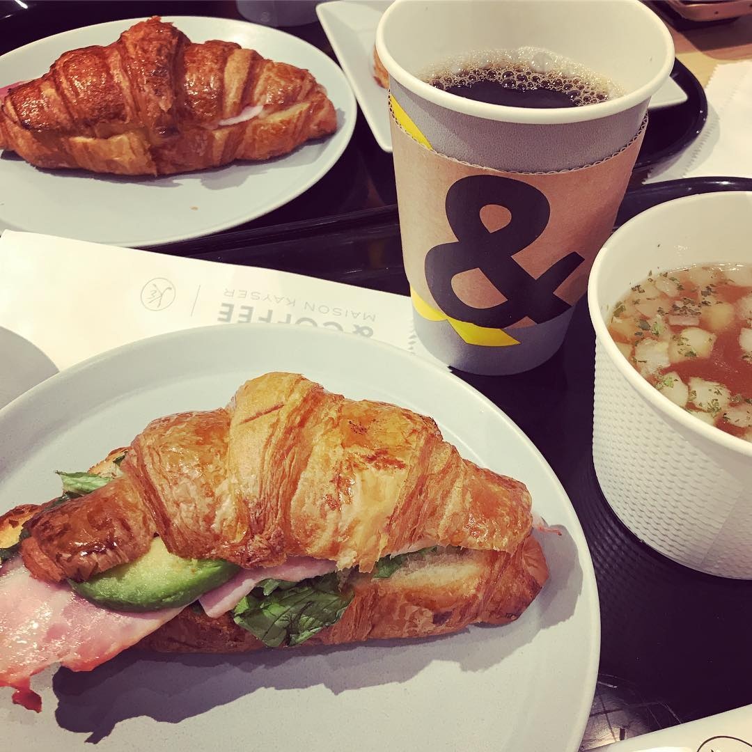 ▍銀座站：新鮮麵包咖啡廳「& COFFEE MAISON KAYSER」