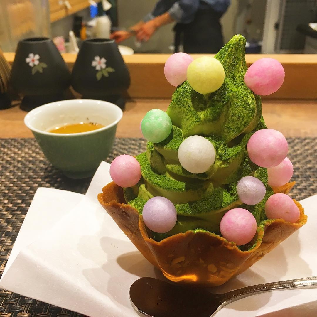 ■150年茶葉行的抹茶冰淇淋｜宇治園 裏參道ガーデン店