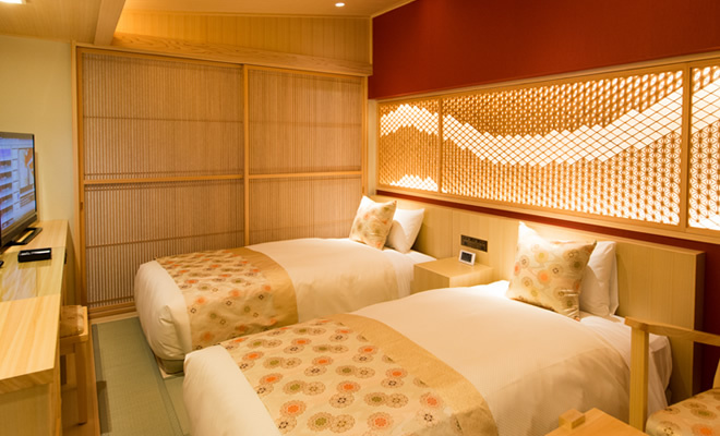 京都感滿溢的概念客房｜HOTEL GRACERY 京都三条
