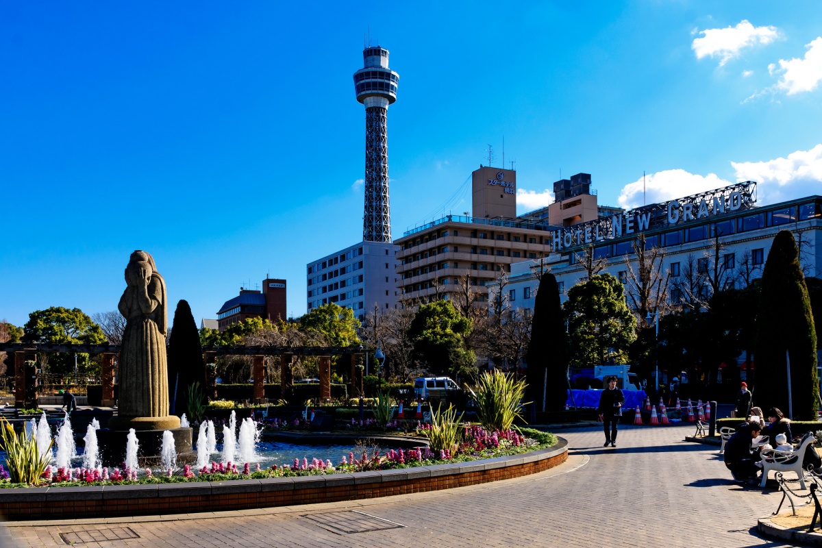 Yamashita Park and Yokohama Marine Tower