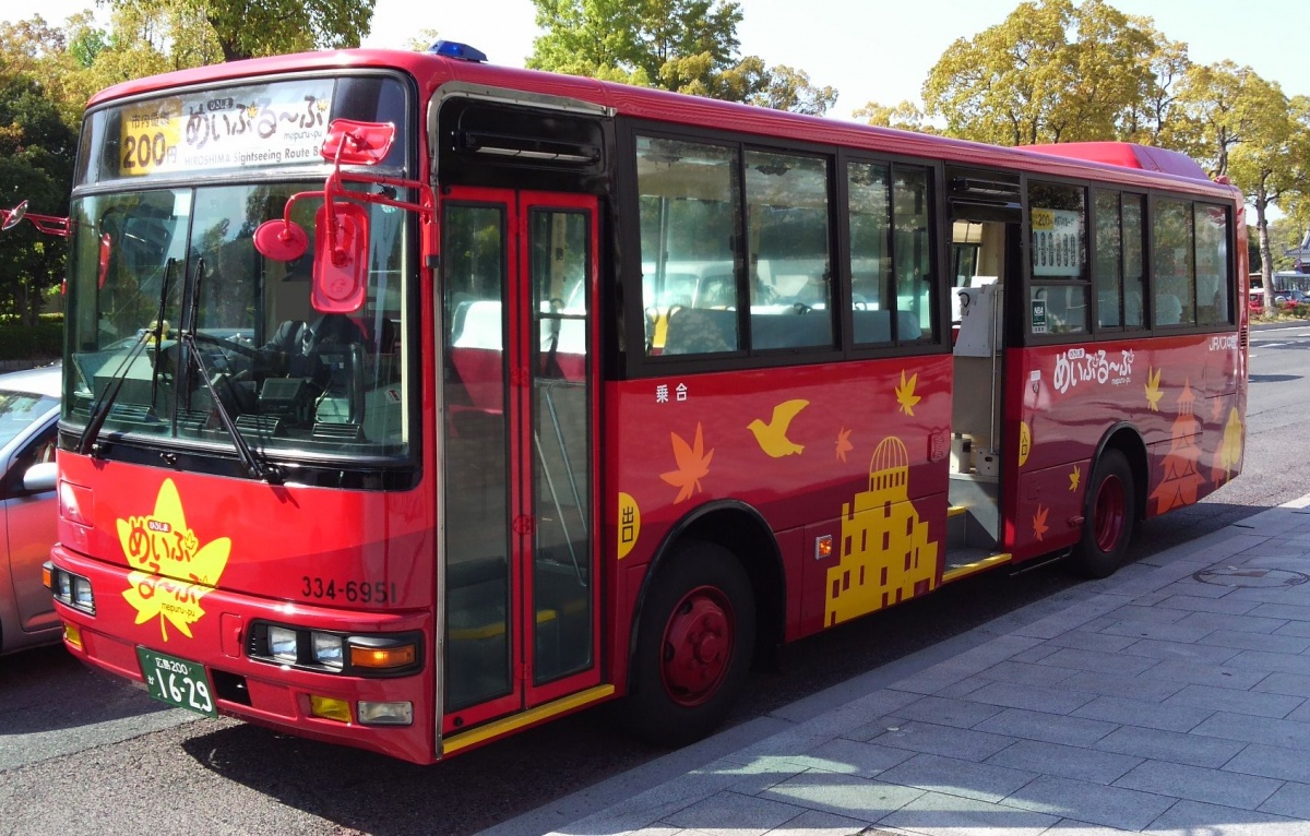 1.  ลูปบัส จ.ฮิโรชิม่า (Hiroshima Sightseeing Loop Bus ‘Meipuru~pu’)