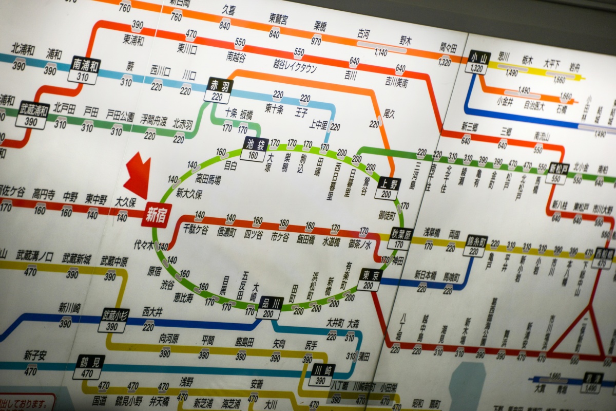 การเดินทางและตั๋วรถไฟในโตเกียว