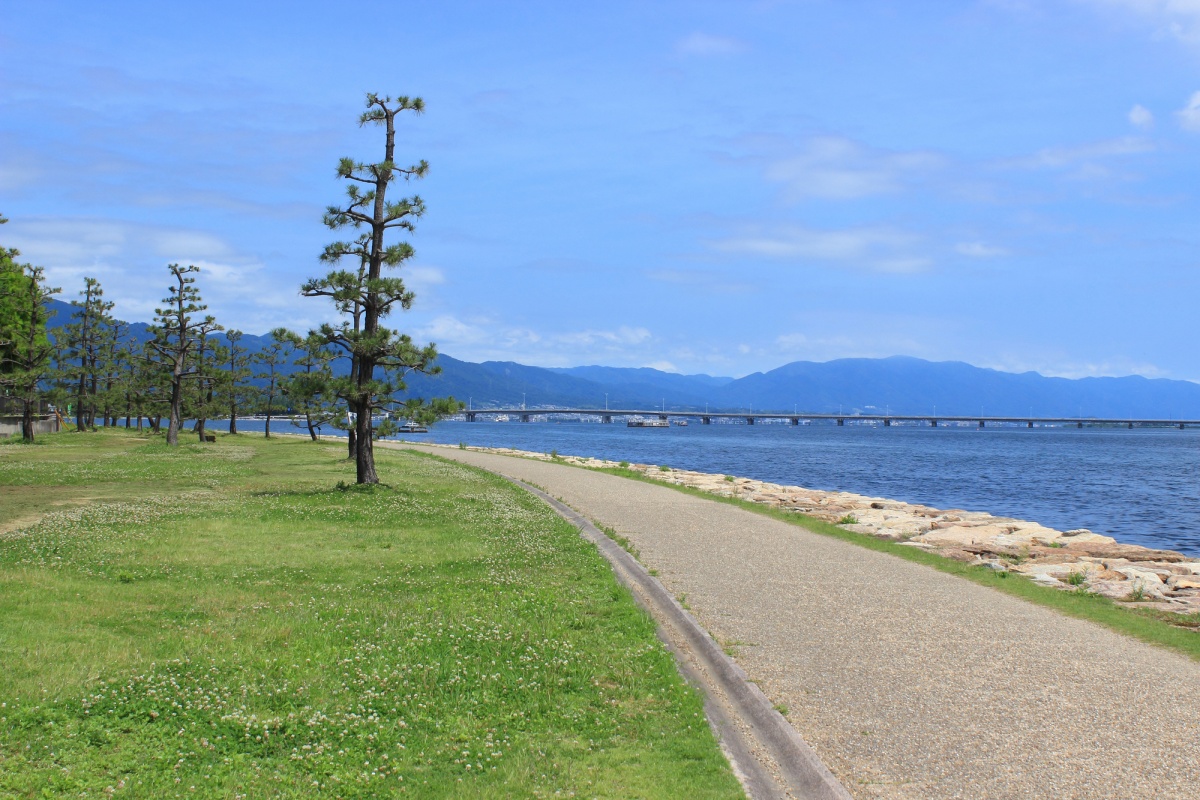 4. เส้นทางจักรยานทะเลสาบบิวะ โยชิบุเอะ, ชิงะ (Lake Biwa Yoshibue Cycling Road, Shiga)