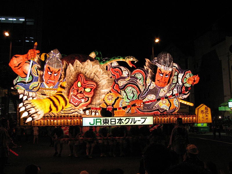 7. เทศกาลหุ่นโคมไฟเนบุตะ, อาโอโมริ (Nebuta Festival, Aomori)