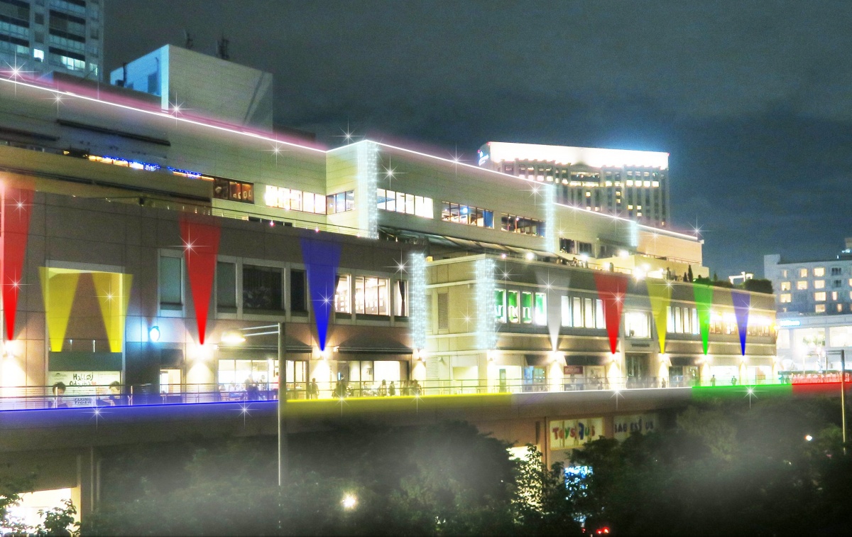 約會聖地的聖誕漫步隧道｜台場 AQUA CITY ODAIBA SEASIDE ILLUMINATION