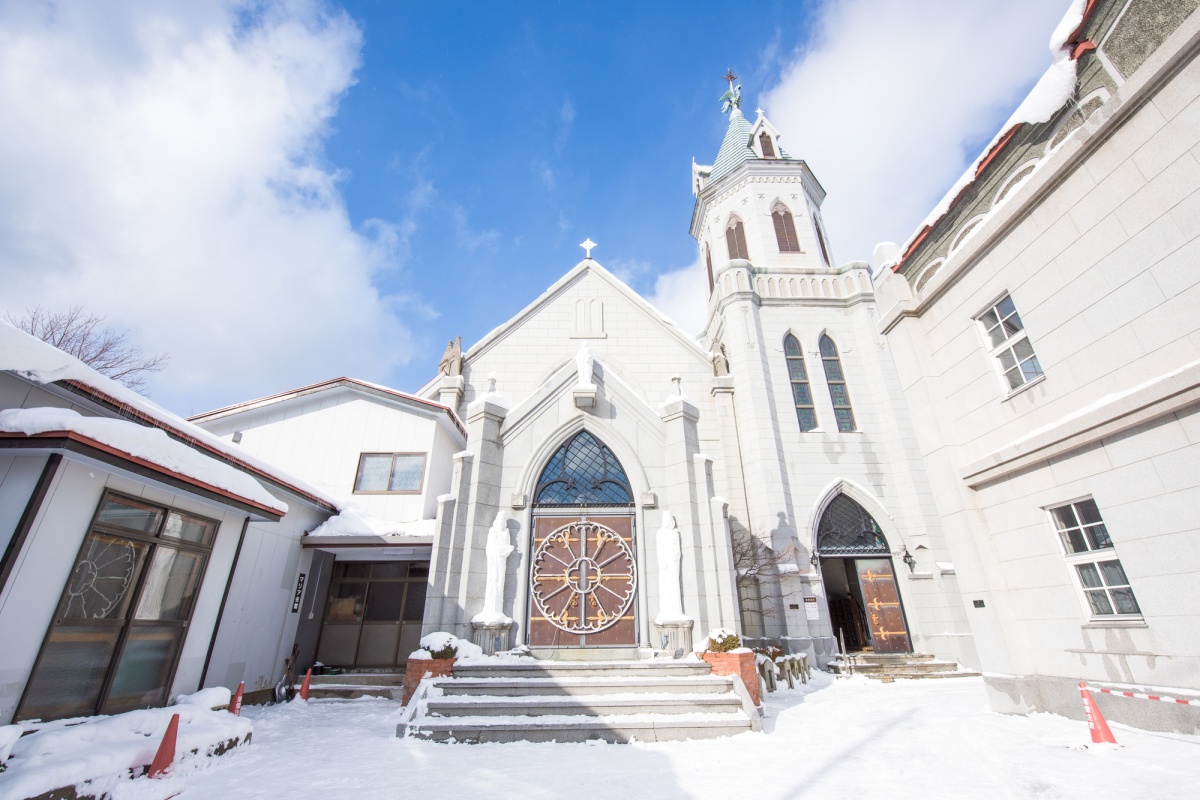 Check point 3 : โบสถ์ประจำย่านเมืองเก่าโมโตมาจิ (Motomachi Roman Catholic Church)  และ เนินฮาจิมันซากะ (Hachiman-Zaka Slope)