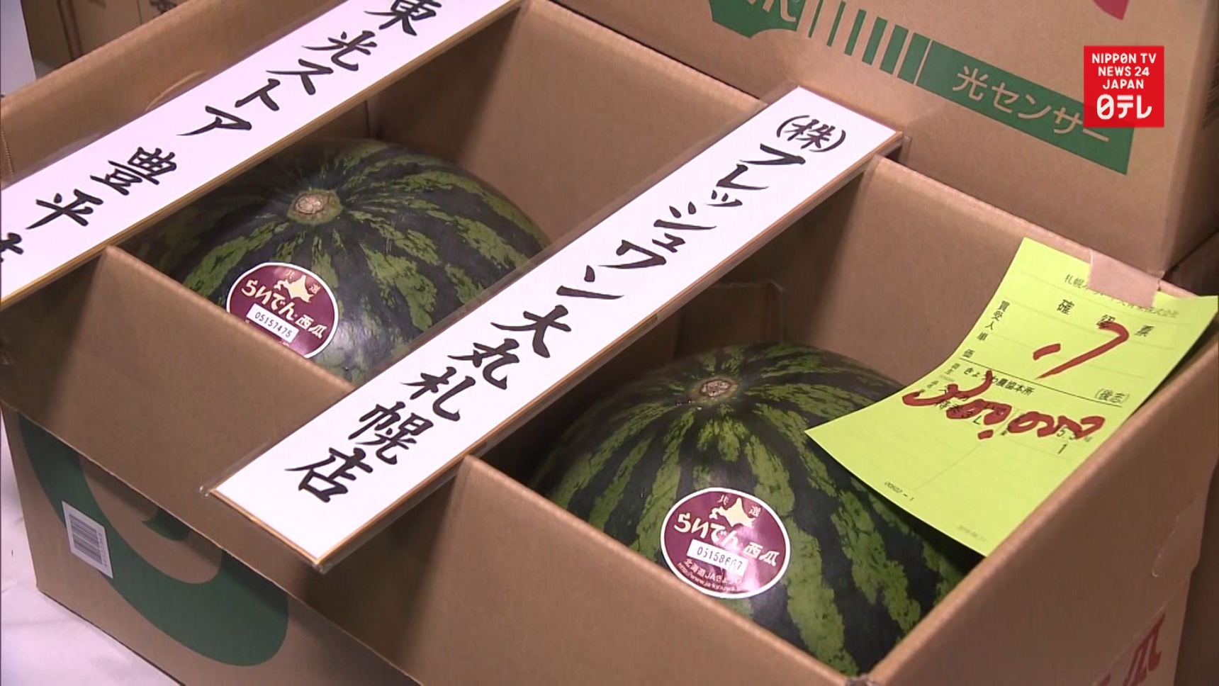 Japan's Super Expensive Seasonal Watermelons