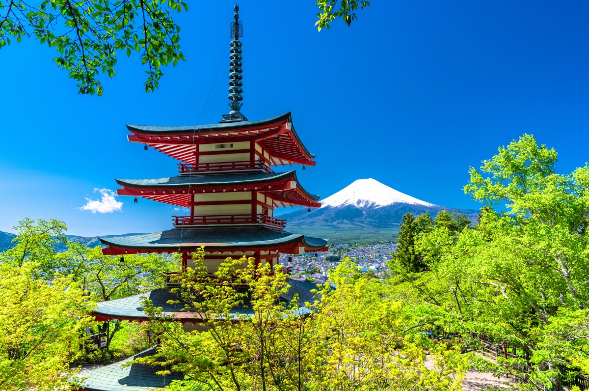 日本自由行:欣赏富士山的最好去处——新仓山浅间公园 