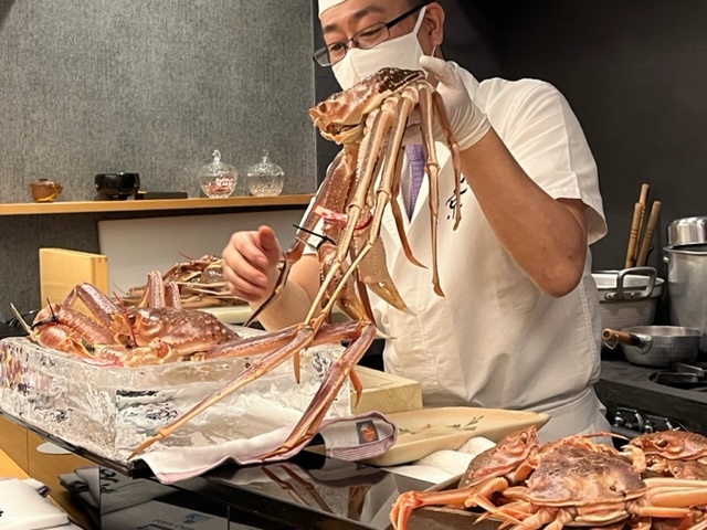 Crab, a luxury food popular in Japan