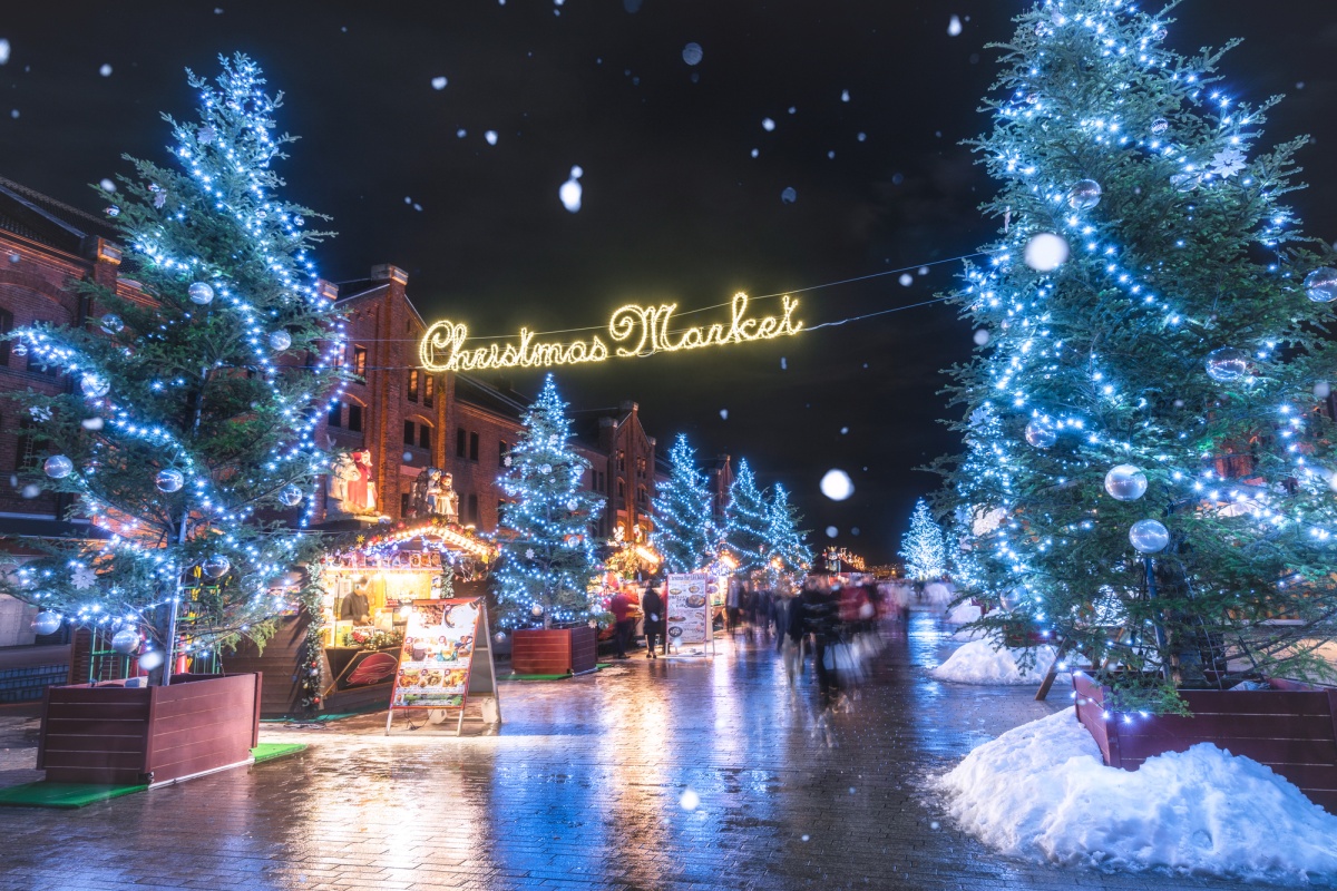 3. ตลาดคริสต์มาส โกดังอิฐแดงโยโกฮาม่า จังหวัดคานางาวะ (Christmas Market in Yokohama Red Brick Warehouse, Kanagawa)