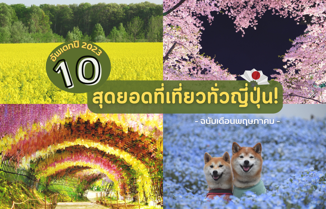 อัพเดทปี 2023! 10 สุดยอดที่เที่ยวเด่น เดือนพฤษภาคม ฉบับทั่วญี่ปุ่น