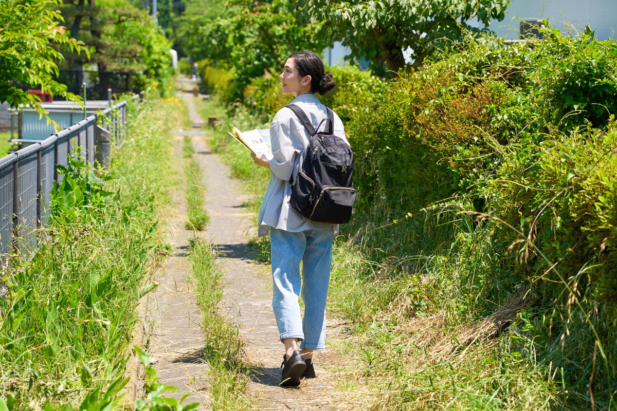 緑道をたどる廃線跡